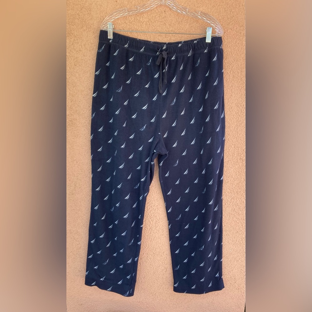 Nautica Men’s Lounge, Soft Fleece Pajama pants with Pockets